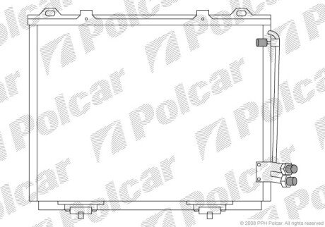 Радиаторы кондиционера - Polcar 5015K8C1 (фото 1)