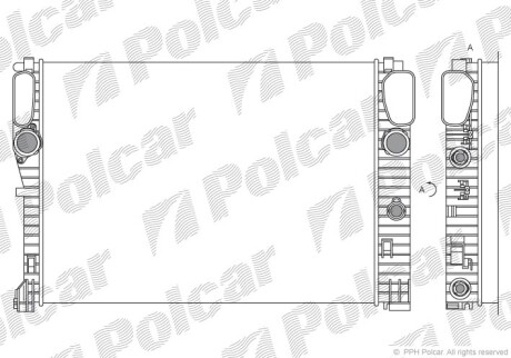 Радиаторы охлаждения - Polcar 501608-1