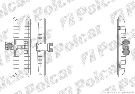 Радиаторы обогрева - Polcar 5025N81X (фото 1)