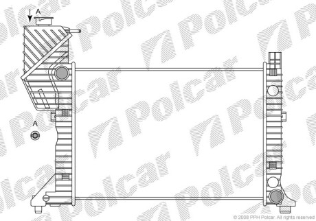 Радиаторы охлаждения - Polcar 506208A1