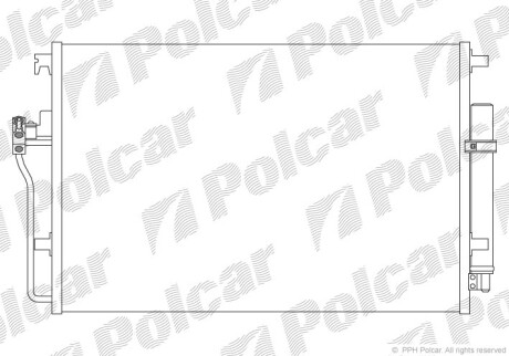 Радиаторы кондиционера - (a9065000054, 2E0820413) Polcar 5065K8C1S