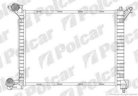 Радиаторы охлаждения - (17117788753, 7788753) Polcar 510108-4 (фото 1)