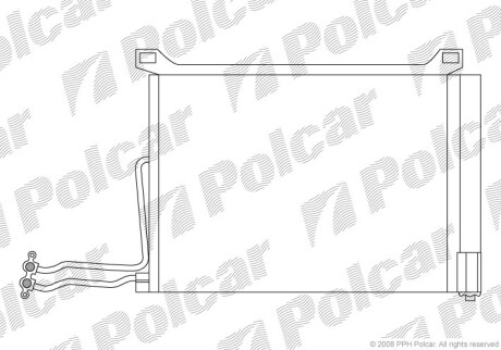 Радиаторы кондиционера - Polcar 5101K8C2