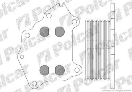 Радиаторы масла - Polcar 5102L8-1