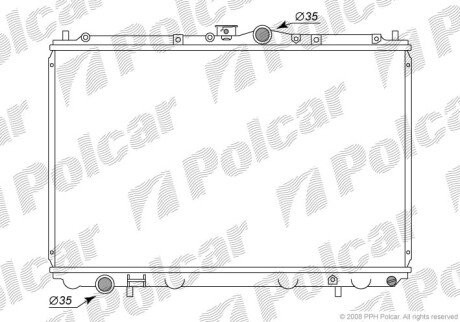 Радиаторы охлаждения - (8602065, MB925637, MR299522) Polcar 521008-1