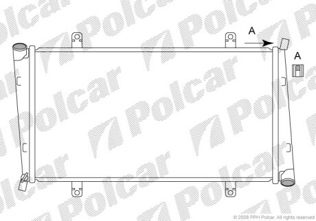 Радиаторы охлаждения - Polcar 521008-4