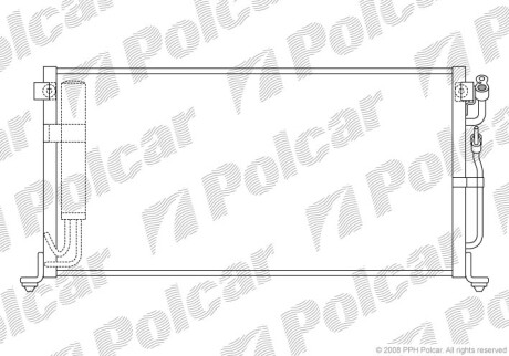 Радиаторы кондиционера - Polcar 5231K8C2