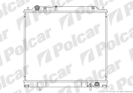 Радиаторы охлаждения - (mr127188, mr127283, mr597193) Polcar 525008-1