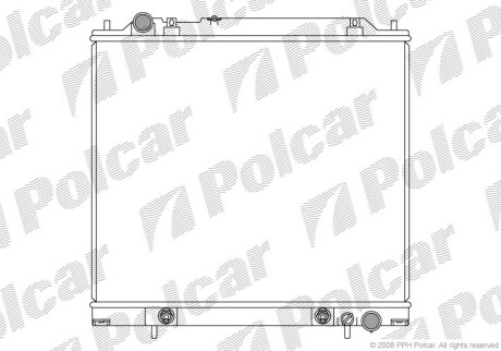 Радиаторы охлаждения - (mr127188, mr127283, mr597193) Polcar 525008-2