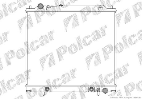 Радиаторы охлаждения - (mr127188, mr127283, mr597193) Polcar 525008-3