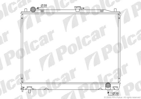 Радиаторы охлаждения - Polcar 5274081K