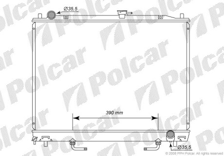 Радиаторы охлаждения - (mr968286, mn135951, mn135949) Polcar 5274082K