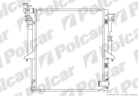 Радиаторы охлаждения - (1350A183, 1350A183K, 1350A315) Polcar 527908-4