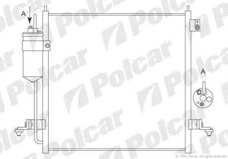 Радиаторы кондиционера - Polcar 5279K81K