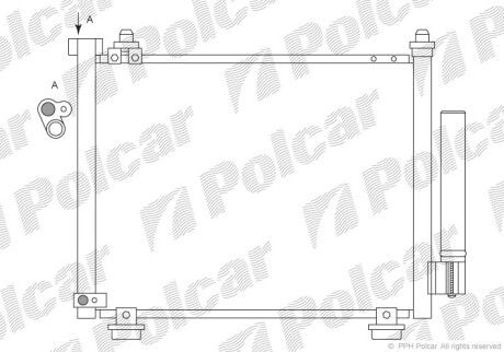 Радиаторы кондиционера - Polcar 5503K8C2