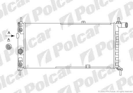 Радиаторы охлаждения - Polcar 550508-9