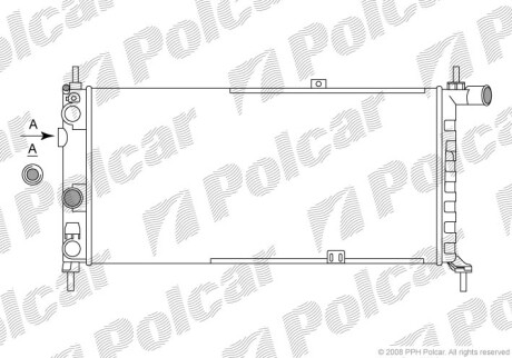 Радиаторы охлаждения - Polcar 550508A4