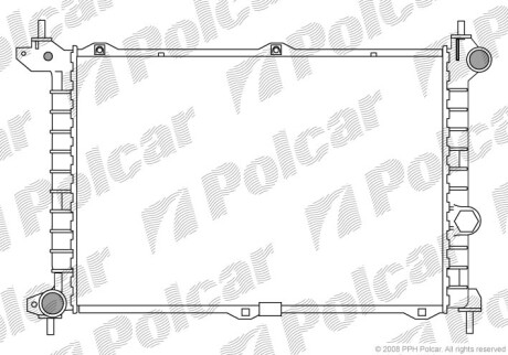 Радиаторы охлаждения - (6302011, 90499342, 90510645) Polcar 550708-8