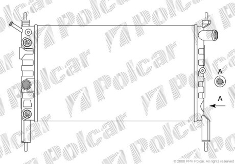 Радиаторы охлаждения - Polcar 550708