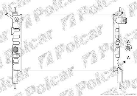 Радиаторы охлаждения - Polcar 550708A1