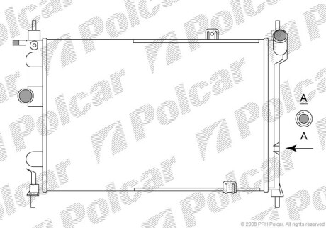 Радиаторы охлаждения - Polcar 550708A3