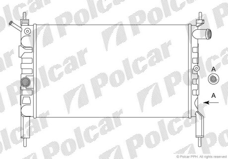 Радиаторы охлаждения - Polcar 550708B1