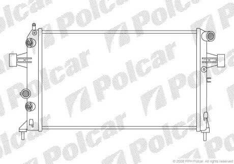 Радиаторы охлаждения - (9119482) Polcar 550808-2