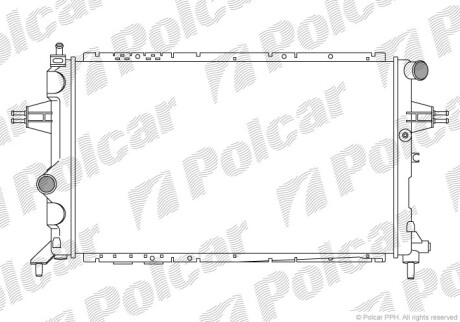 Радиаторы охлаждения - (009202501, 1300198, 1300215) Polcar 550808-4