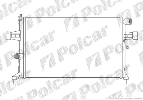 Радиаторы охлаждения - Polcar 550808-6