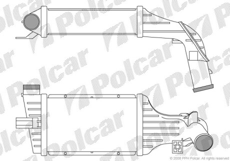 Радиаторы воздуха (Интеркулеры) - Polcar 5508J83X