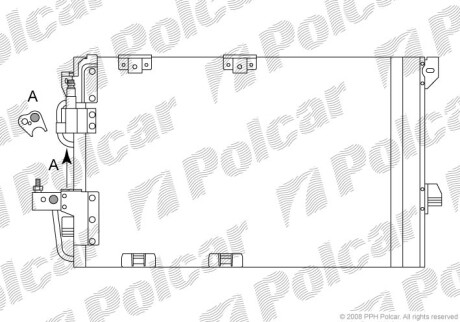 Радиаторы кондиционера - Polcar 5508K8C3