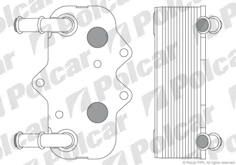 Радиаторы масла - (4772133, 5989070121, 650607) Polcar 5508L8-3