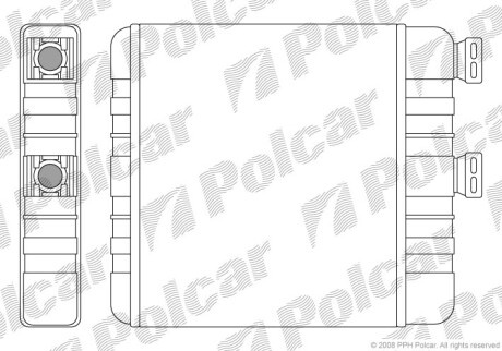 Радиаторы обогрева - (1618142, 9117283) Polcar 5508N8-1