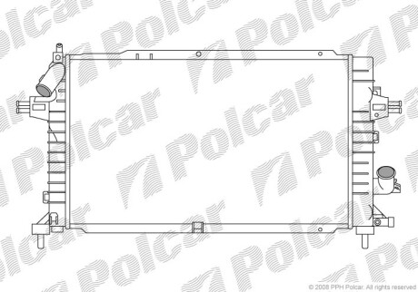 Радиаторы охлаждения - Polcar 550908-6