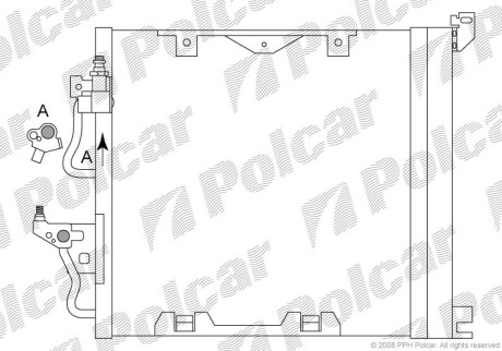 Радиаторы кондиционера - Polcar 5509K84X