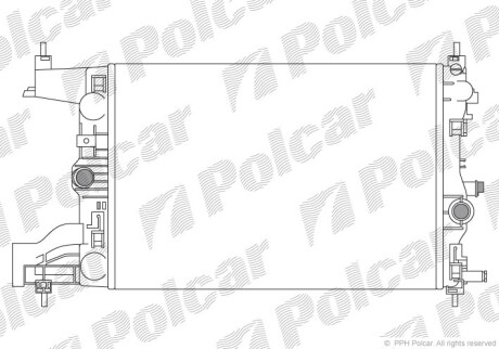 Радиаторы охлаждения - Polcar 551108-2