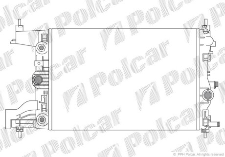 Радиаторы охлаждения - (13267657, 13267652, 13281773) Polcar 551108-4