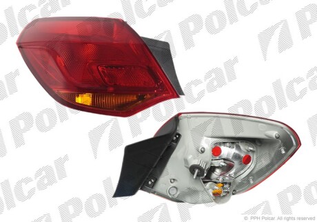 Lampa tylna - (1222088, 13306454) Polcar 5511880E