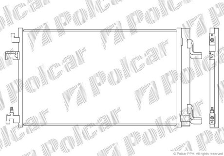 Радиаторы кондиционера - Polcar 5511K82K