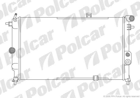 Радиаторы охлаждения - Polcar 551408A5