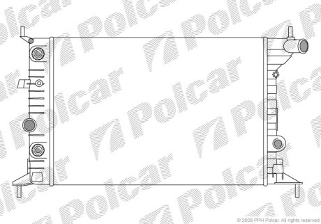 Радиаторы охлаждения - Polcar 551608A2