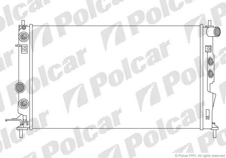 Радиаторы охлаждения - Polcar 551608A3