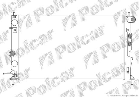 Радиаторы охлаждения - Polcar 551608A4