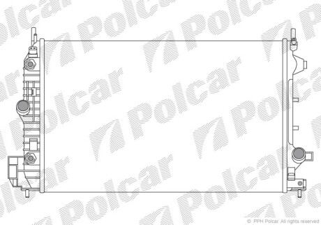 Радиаторы охлаждения - Polcar 551808-6