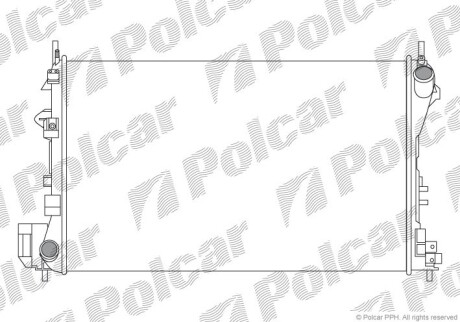 Радиаторы охлаждения - Polcar 551808A4