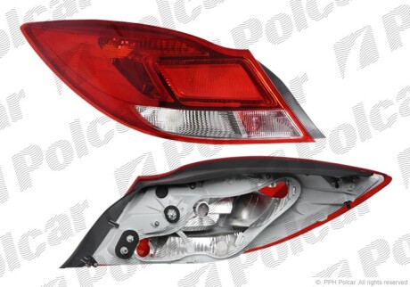 Lampa tylna - (1222187, 13279621) Polcar 5520870E