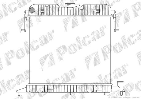 Радиаторы охлаждения - Polcar 552508-1