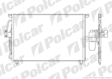 Радиаторы кондиционера - Polcar 5527K8C1