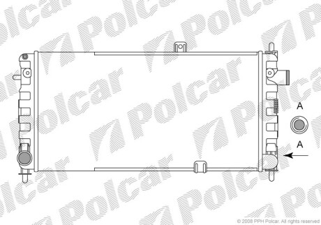 Радиаторы охлаждения - Polcar 555108-2