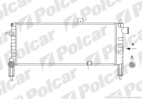 Радиаторы охлаждения - Polcar 555108-3